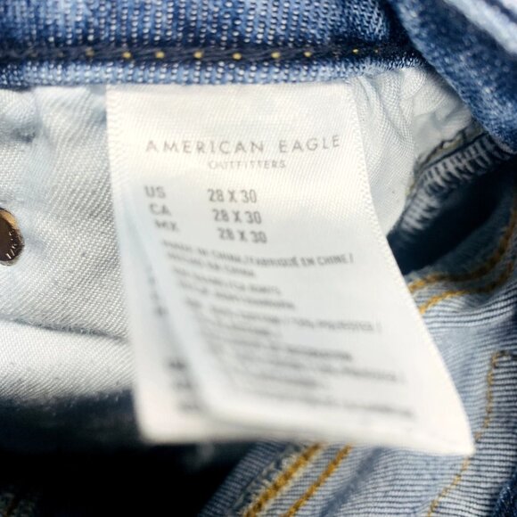 American Eagle Mens AirFlex + Slim Fit Jean Stretch Denim Med Wash 28x30 - Picture 11 of 13